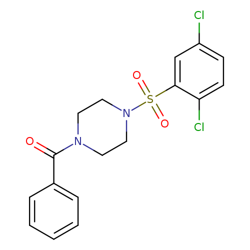 1-benzoyl-4-(2,5-dichlorobenzenesulfonyl)piperazine