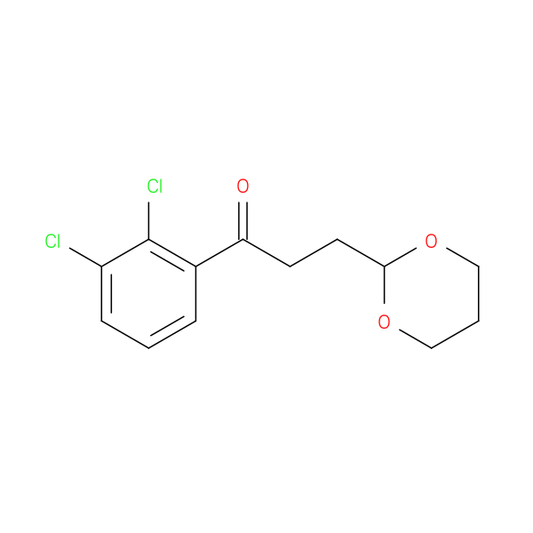 2',3'-Dichloro-3-(1,3-dioxan-2-yl)propiophenone