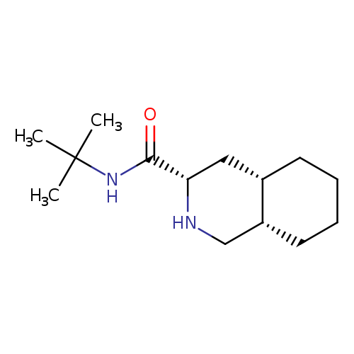 3-Isoquinolinecarboxamide, N-(1,1-dimethylethyl)decahydro-, (3S,4aS,8aS)-