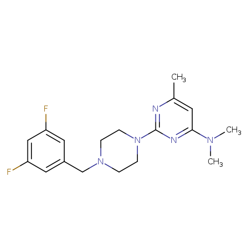 2-{4-[(3,5-difluorophenyl)methyl]piperazin-1-yl}-N,N,6-trimethylpyrimidin-4-amine