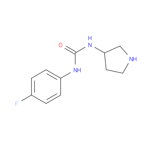 1-(4-Fluorophenyl)-3-(pyrrolidin-3-yl)urea