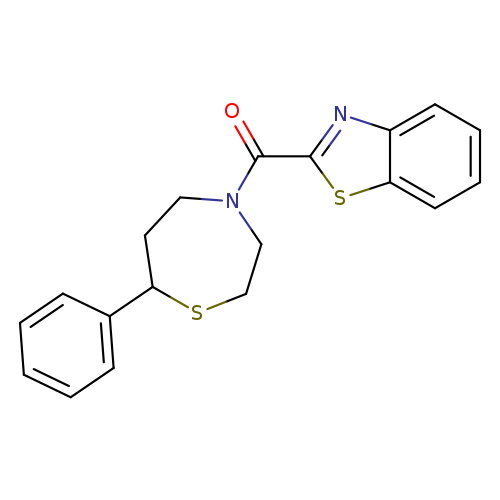 2-(7-phenyl-1,4-thiazepane-4-carbonyl)-1,3-benzothiazole