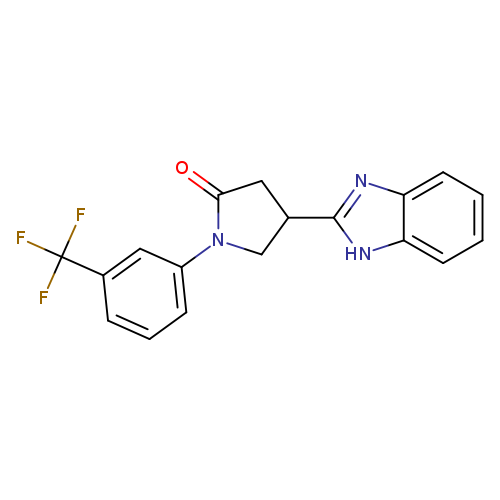 4-(1H-Benzimidazol-2-yl)-1-[3-(trifluoromethyl)phenyl]pyrrolidin-2-one