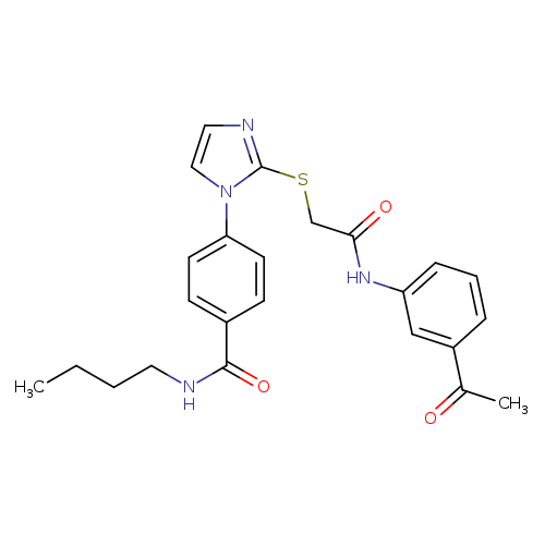 4-[2-({[(3-acetylphenyl)carbamoyl]methyl}sulfanyl)-1H-imidazol-1-yl]-N-butylbenzamide