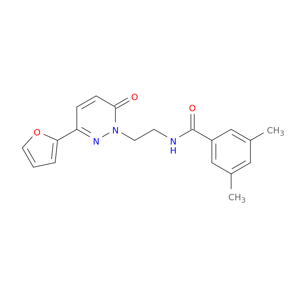 N-{2-[3-(furan-2-yl)-6-oxo-1,6-dihydropyridazin-1-yl]ethyl}-3,5-dimethylbenzamide