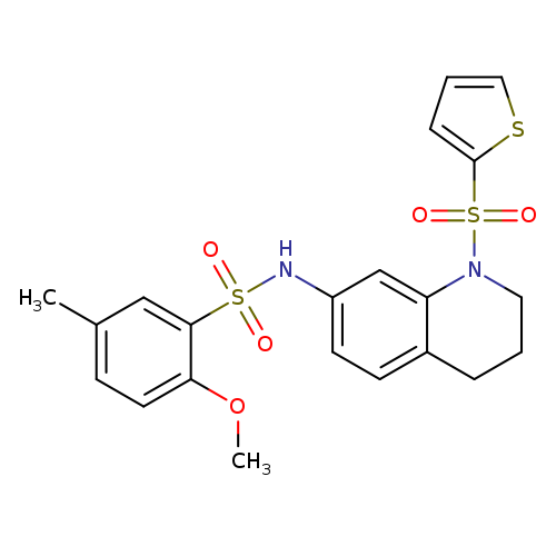 2-methoxy-5-methyl-N-[1-(thiophene-2-sulfonyl)-1,2,3,4-tetrahydroquinolin-7-yl]benzene-1-sulfonamide