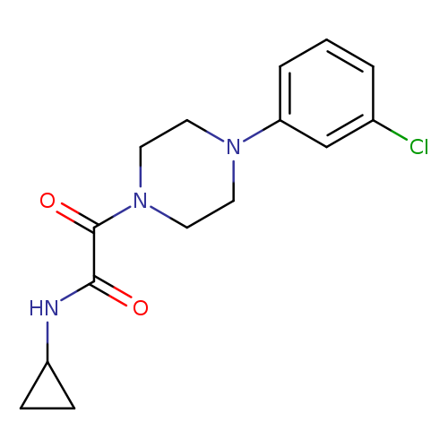 2-[4-(3-chlorophenyl)piperazin-1-yl]-N-cyclopropyl-2-oxoacetamide
