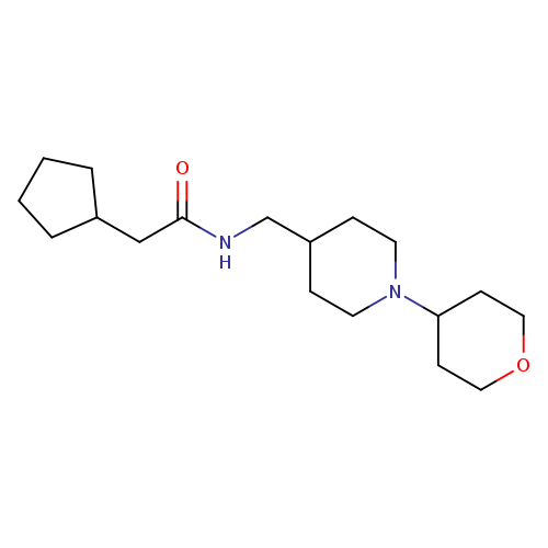 2-cyclopentyl-N-{[1-(oxan-4-yl)piperidin-4-yl]methyl}acetamide