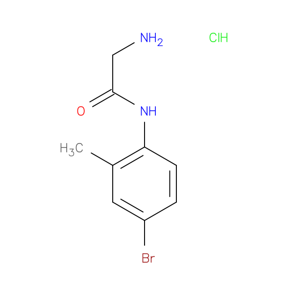 2-amino-N-(4-bromo-2-methylphenyl)acetamide hydrochloride