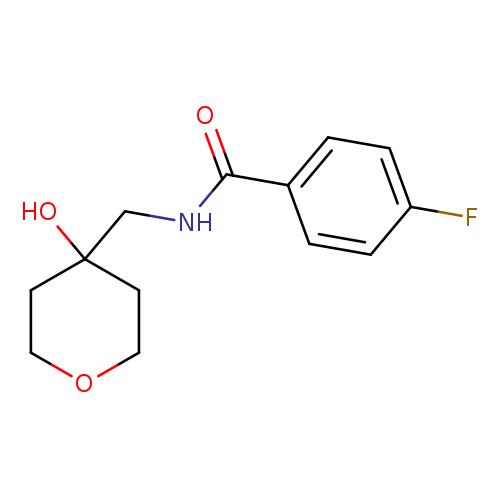 4-fluoro-N-[(4-hydroxyoxan-4-yl)methyl]benzamide