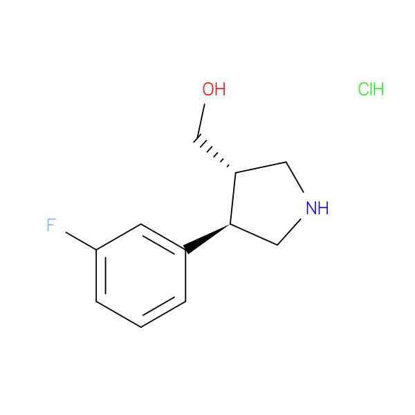 rac-[(3r,4s)-4-(3-fluorophenyl)pyrrolidin-3-yl]methanol hydrochloride