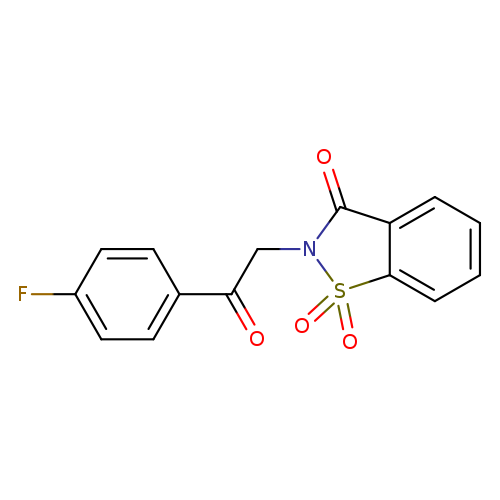 2-[2-(4-fluorophenyl)-2-oxoethyl]-1H-1,2-benzisothiazole-1,1,3(2H)-trione
