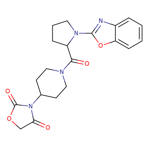 3-{1-[1-(1,3-benzoxazol-2-yl)pyrrolidine-2-carbonyl]piperidin-4-yl}-1,3-oxazolidine-2,4-dione
