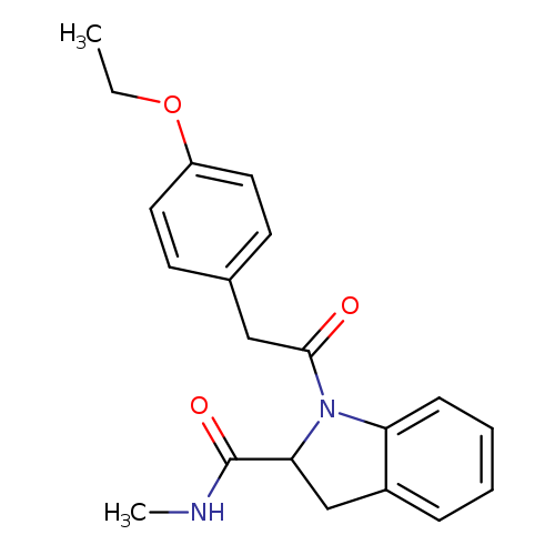 1-[2-(4-ethoxyphenyl)acetyl]-N-methyl-2,3-dihydro-1H-indole-2-carboxamide
