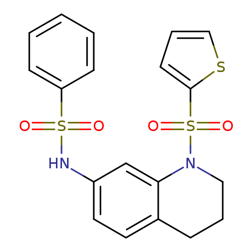 N-[1-(thiophene-2-sulfonyl)-1,2,3,4-tetrahydroquinolin-7-yl]benzenesulfonamide