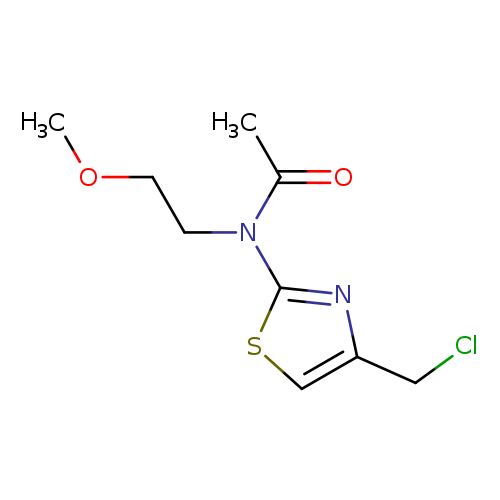 N-[4-(chloromethyl)-1,3-thiazol-2-yl]-N-(2-methoxyethyl)acetamide