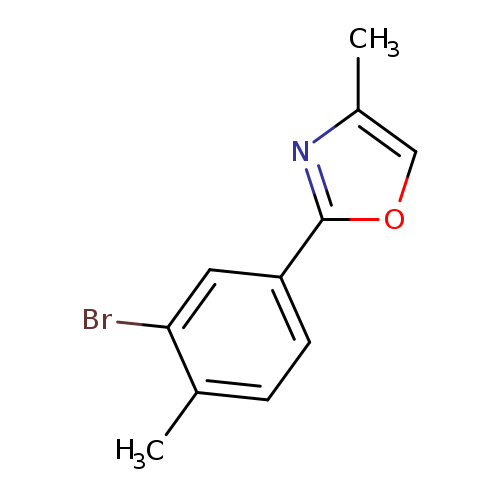 2-(3-bromo-4-methylphenyl)-4-methyl-1,3-oxazole