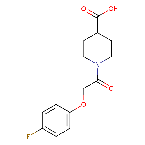 1-[2-(4-Fluoro-phenoxy)-acetyl]-piperidine-4-carboxylic acid