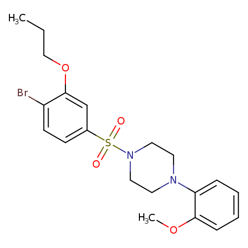 1-(4-bromo-3-propoxybenzenesulfonyl)-4-(2-methoxyphenyl)piperazine
