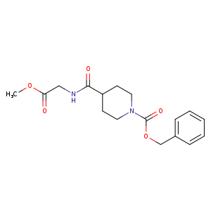 benzyl 4-[(2-methoxy-2-oxoethyl)carbamoyl]piperidine-1-carboxylate