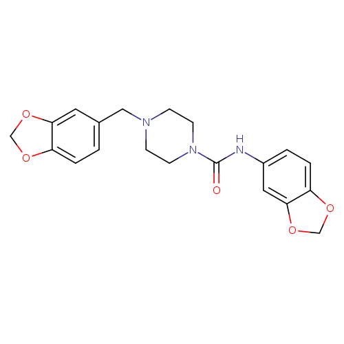 N-(2H-1,3-benzodioxol-5-yl)-4-[(2H-1,3-benzodioxol-5-yl)methyl]piperazine-1-carboxamide