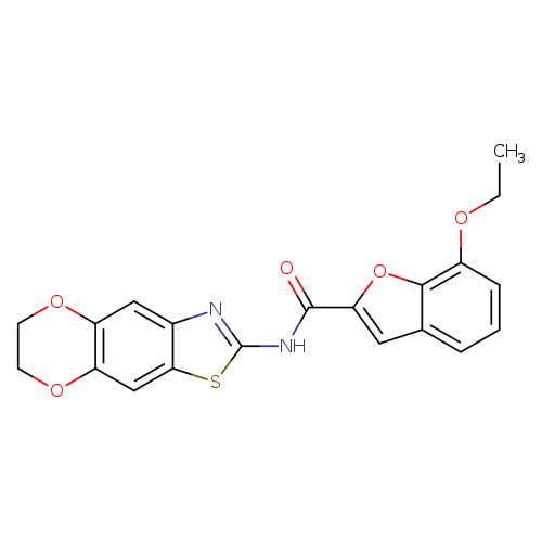 N-{10,13-dioxa-4-thia-6-azatricyclo[7.4.0.0^{3,7}]trideca-1,3(7),5,8-tetraen-5-yl}-7-ethoxy-1-benzofuran-2-carboxamide