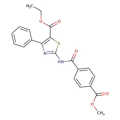ethyl 2-[4-(methoxycarbonyl)benzamido]-4-phenyl-1,3-thiazole-5-carboxylate