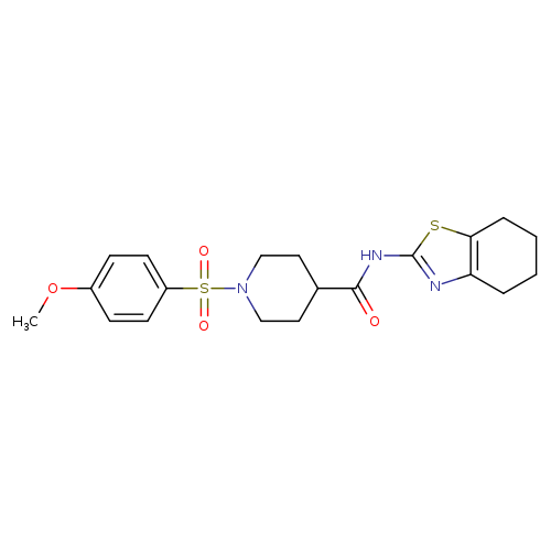 1-(4-methoxybenzenesulfonyl)-N-(4,5,6,7-tetrahydro-1,3-benzothiazol-2-yl)piperidine-4-carboxamide