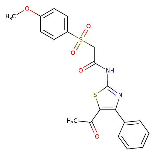 N-(5-acetyl-4-phenyl-1,3-thiazol-2-yl)-2-(4-methoxybenzenesulfonyl)acetamide