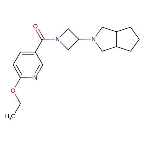 2-ethoxy-5-(3-{octahydrocyclopenta[c]pyrrol-2-yl}azetidine-1-carbonyl)pyridine