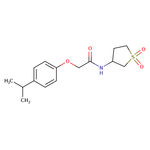 N-(1,1-dioxo-1lambda6-thiolan-3-yl)-2-[4-(propan-2-yl)phenoxy]acetamide