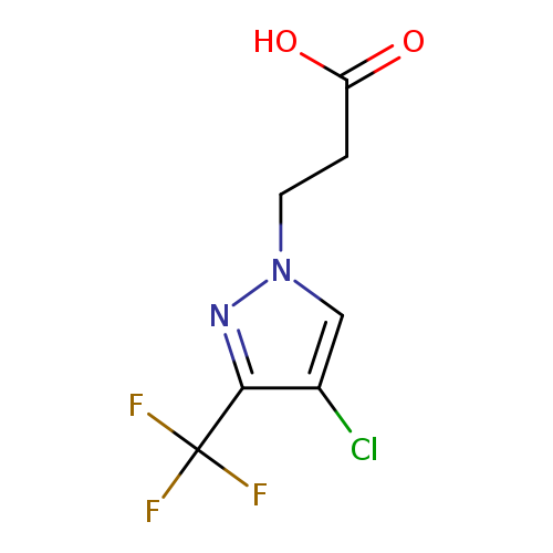 3-(4-Chloro-3-(trifluoromethyl)-1H-pyrazol-1-yl)propanoic acid