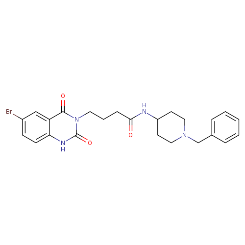 N-(1-benzylpiperidin-4-yl)-4-(6-bromo-2,4-dioxo-1,2,3,4-tetrahydroquinazolin-3-yl)butanamide