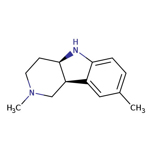 1H-Pyrido[4,3-b]indole, 2,3,4,4a,5,9b-hexahydro-2,8-dimethyl-, cis-