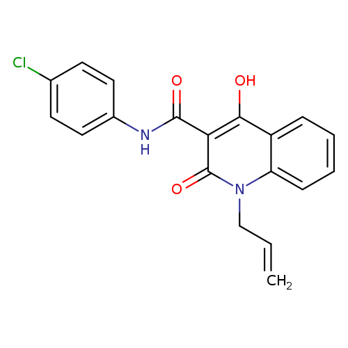 N-(4-chlorophenyl)-4-hydroxy-2-oxo-1-(prop-2-en-1-yl)-1,2-dihydroquinoline-3-carboxamide