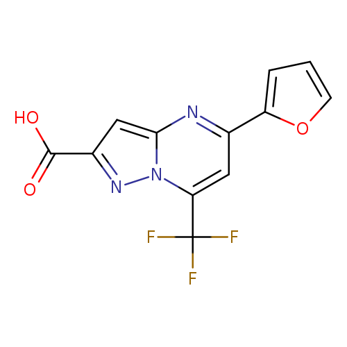 5-(2-furyl)-7-(trifluoromethyl)pyrazolo[1,5-a]pyrimidine-2-carboxylic acid