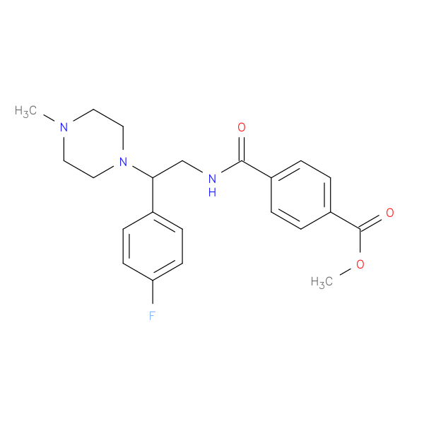 methyl 4-{[2-(4-fluorophenyl)-2-(4-methylpiperazin-1-yl)ethyl]carbamoyl}benzoate