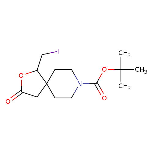 tert-butyl 1-(iodomethyl)-3-oxo-2-oxa-8-azaspiro[4.5]decane-8-carboxylate