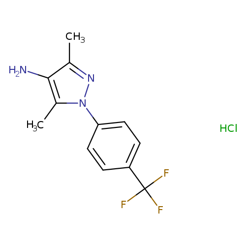 3,5-dimethyl-1-[4-(trifluoromethyl)phenyl]-1H-pyrazol-4-aminehydrochloride