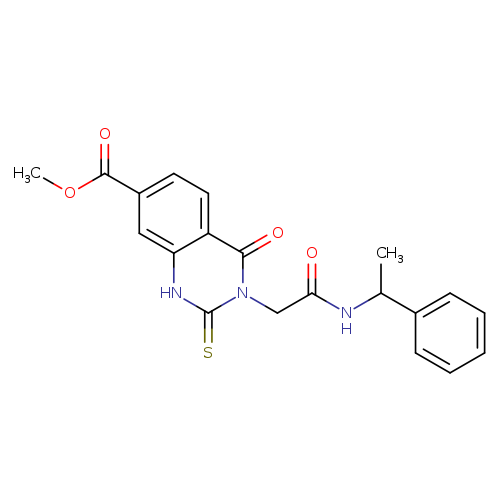 methyl 4-oxo-3-{[(1-phenylethyl)carbamoyl]methyl}-2-sulfanylidene-1,2,3,4-tetrahydroquinazoline-7-carboxylate
