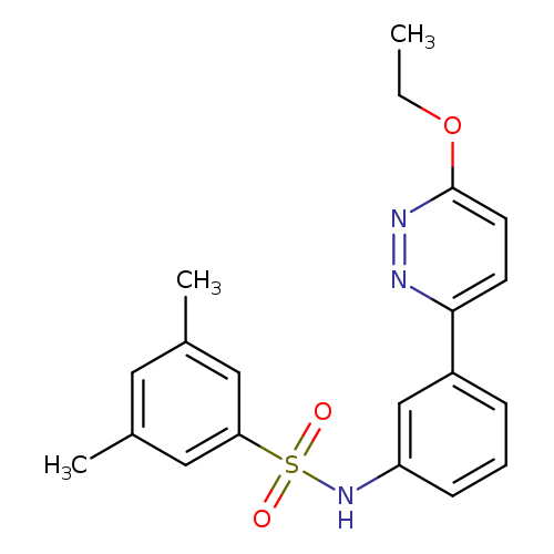 N-[3-(6-ethoxypyridazin-3-yl)phenyl]-3,5-dimethylbenzene-1-sulfonamide