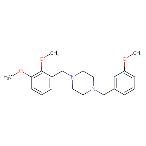1-(2,3-dimethoxybenzyl)-4-(3-methoxybenzyl)piperazine