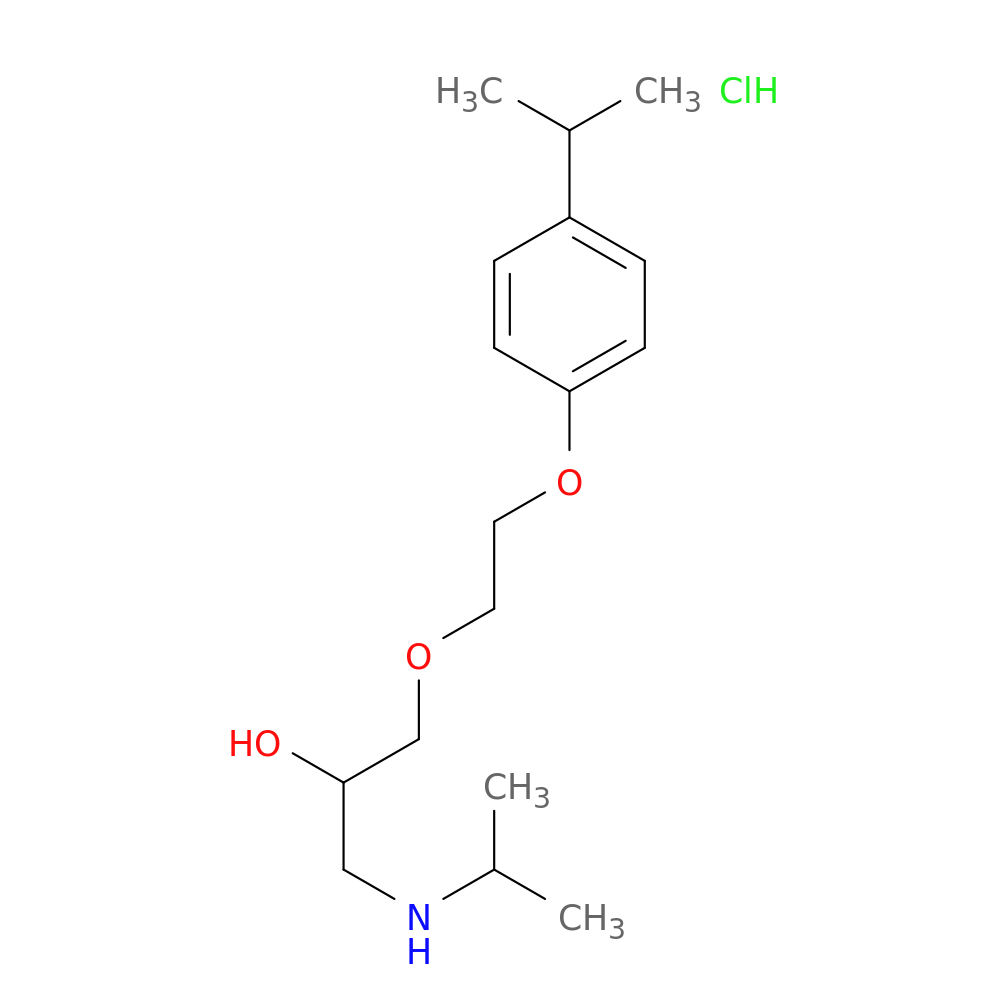 (2-hydroxy-3-{2-[4-(propan-2-yl)phenoxy]ethoxy}propyl)(propan-2-yl)amine hydrochloride
