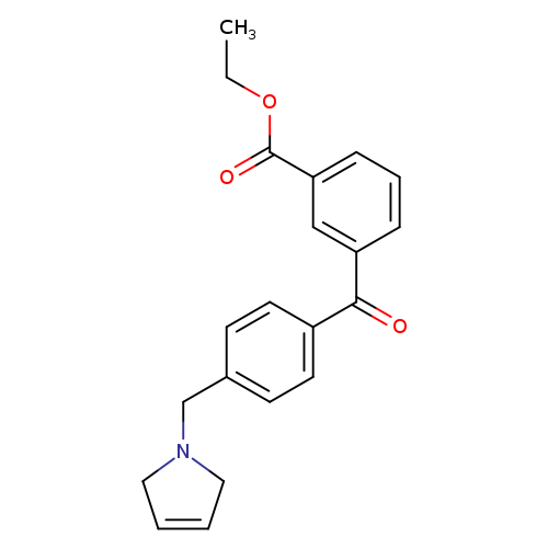 Ethyl 3-(4-((2,5-dihydro-1H-pyrrol-1-yl)methyl)benzoyl)benzoate