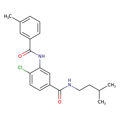 4-chloro-N-isopentyl-3-[(3-methylbenzoyl)amino]benzamide