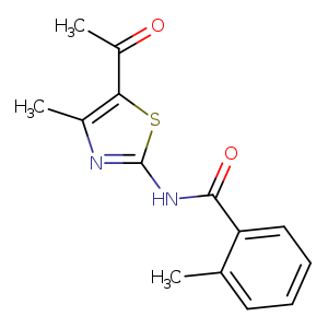 N-(5-acetyl-4-methyl-1,3-thiazol-2-yl)-2-methylbenzamide