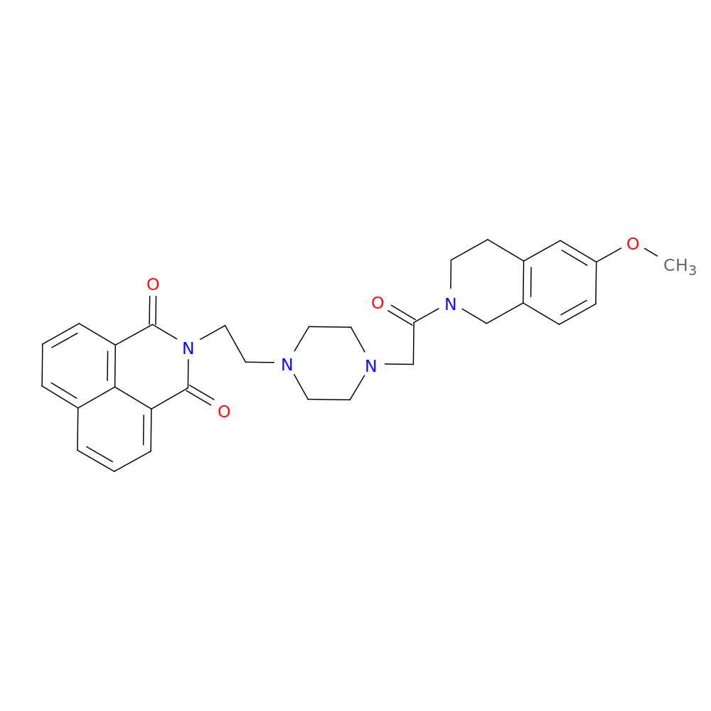 3-(2-{4-[2-(6-methoxy-1,2,3,4-tetrahydroisoquinolin-2-yl)-2-oxoethyl]piperazin-1-yl}ethyl)-3-azatricyclo[7.3.1.0^{5,13}]trideca-1(13),5,7,9,11-pentaene-2,4-dione