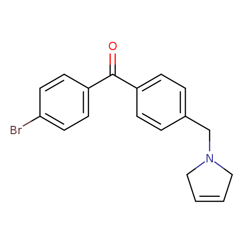 (4-Bromophenyl)(4-((2,5-dihydro-1H-pyrrol-1-yl)methyl)phenyl)methanone