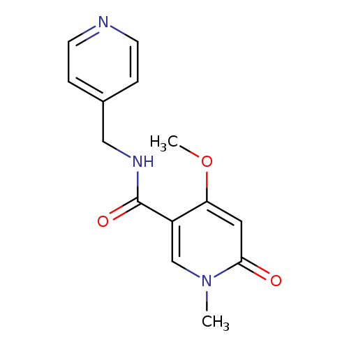 4-methoxy-1-methyl-6-oxo-N-[(pyridin-4-yl)methyl]-1,6-dihydropyridine-3-carboxamide