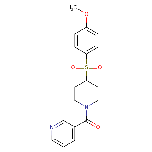 3-[4-(4-methoxybenzenesulfonyl)piperidine-1-carbonyl]pyridine